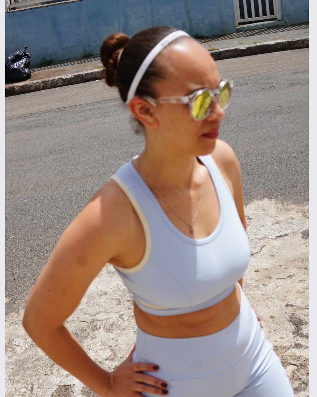 Faixa de cabelo para corrida