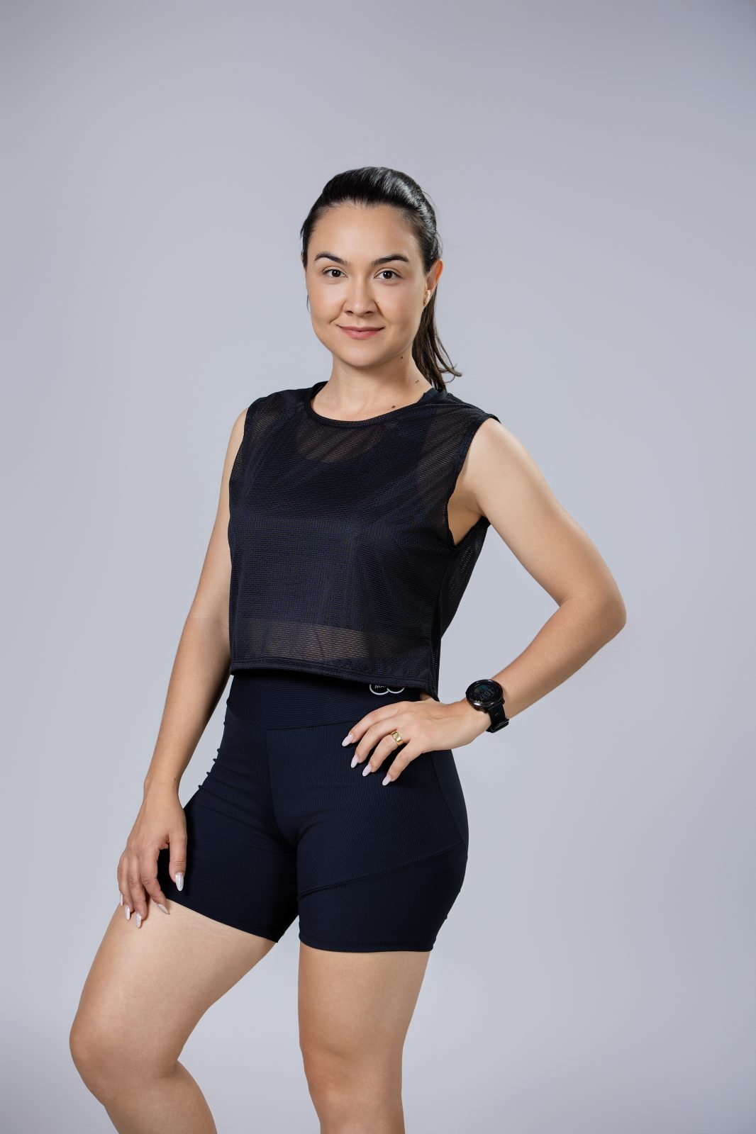 Regata cropped em tela
